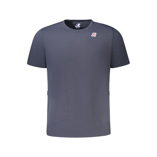 K-WAY Blue Polyester Men T-Shirt KW-34251-M