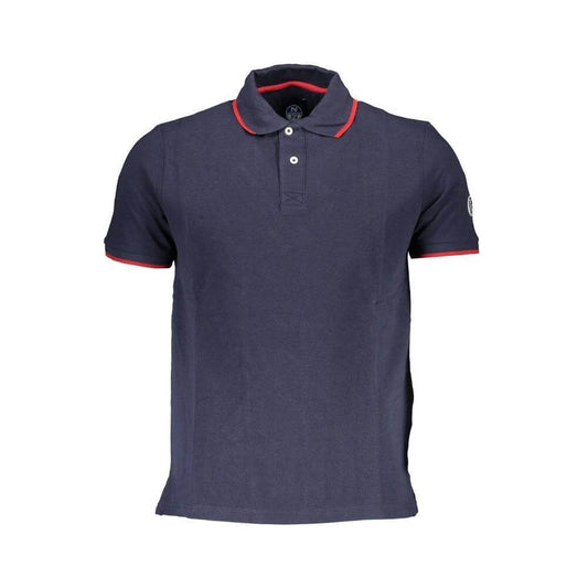 North Sails Blue Cotton Men Polo Shirt NO-38018-M