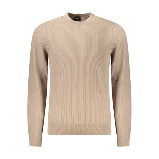 Hugo Boss Beige Cotton Men Sweater BO-34584-S