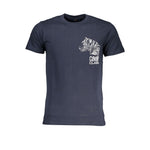 Cavalli Class Blue Cotton T-Shirt CA-28466-L