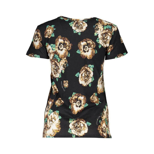 Cavalli Class Black Cotton Tops & T-Shirt CA-26741-XS
