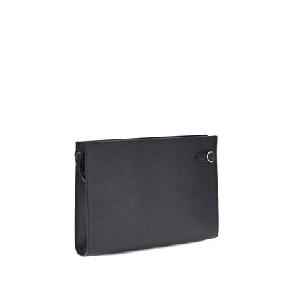 Valentino Garavani Black Calf Leather Bos Taurus Wallet