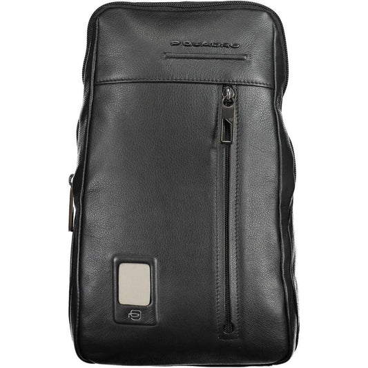 Piquadro Black Leather Men Shoulder Bag 1728,67403481248,Bags,Black,Men,Men - Bags,New with tags,Piquadro,Shoulder Bags - Men - Bags PI-20687