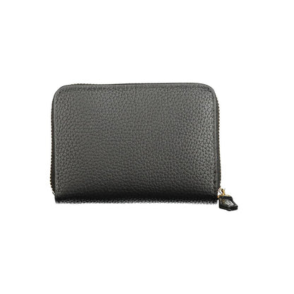 Mario Valentino Black Polyurethane Women Wallet