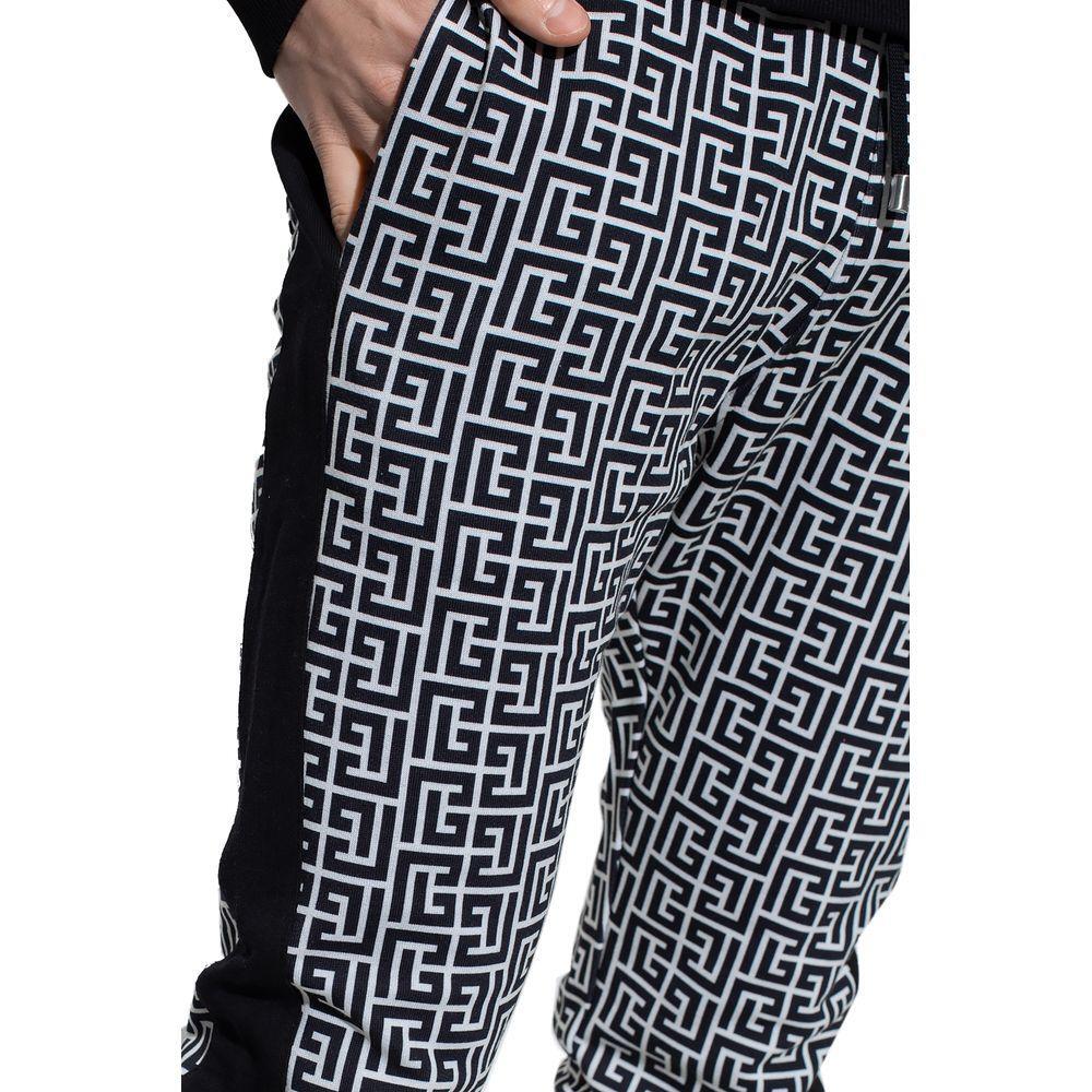 Balmain Black Cotton Jeans & Pant BA-15483-S