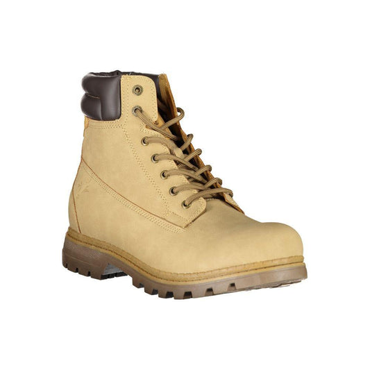 Carrera Dapper Beige Lace-Up Boots with Contrast Detailing 1728,67403481248,Beige,Boots - Men - Shoes,Carrera,EU40/US7,EU41/US8,EU42/US9,EU43/US10,EU44/US11,EU45/US12,EU46,Men,Men - Shoes,New with tags,Shoes CA-25371-EU40/US7