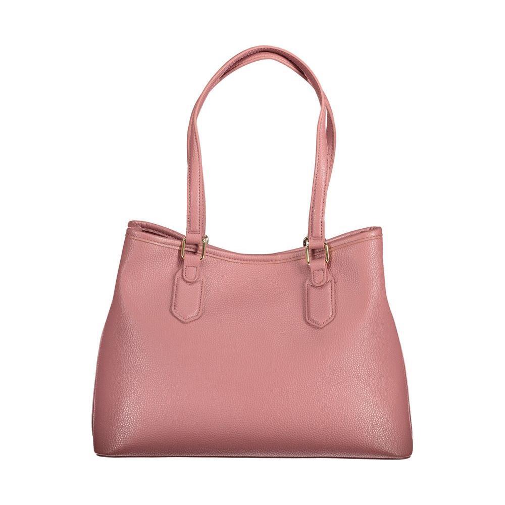 Front view with bag zipped and handles upright.