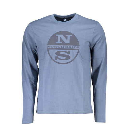 North Sails Blue Cotton T-Shirt NO-23362-XL