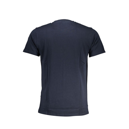 Cavalli Class Blue Cotton T-Shirt CA-28580-XL
