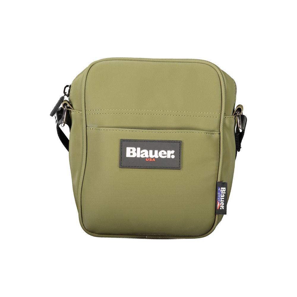 Front view with bag zipped and handles upright.