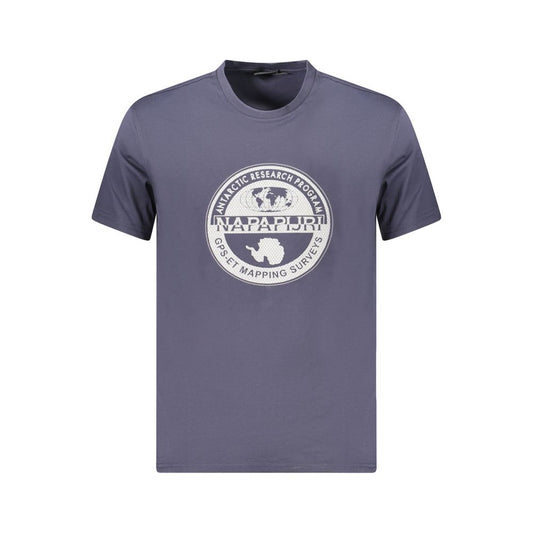 Napapijri Blue Cotton Men T-Shirt NA-35908-S