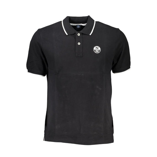 North Sails Black Cotton Polo Shirt NO-27252-S