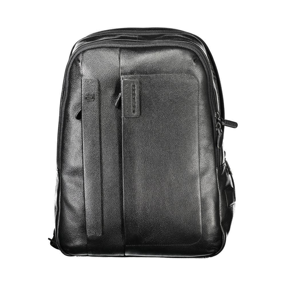 Piquadro Black Leather Men Backpack 1728,67403481248,Backpacks - Men - Bags,Bags,Black,Men,Men - Bags,New with tags,Piquadro PI-32853