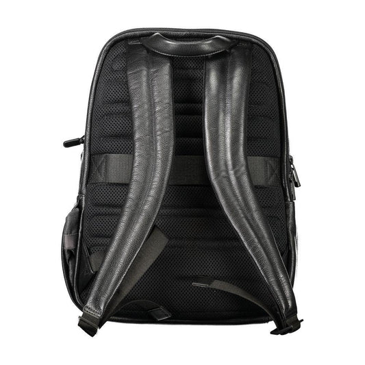 Piquadro Black Leather Men Backpack 1728,67403481248,Backpacks - Men - Bags,Bags,Black,Men,Men - Bags,New with tags,Piquadro PI-32853