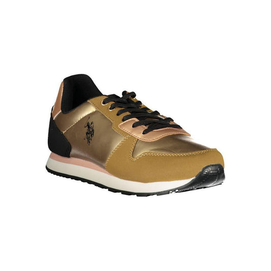 U.S. POLO ASSN. Gold Polyester Sneaker US-23521-EU35/US5