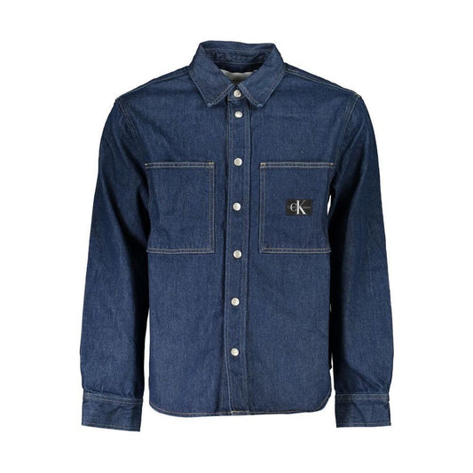 Calvin Klein Classic Blue Cotton Denim Jacket CA-25228-S