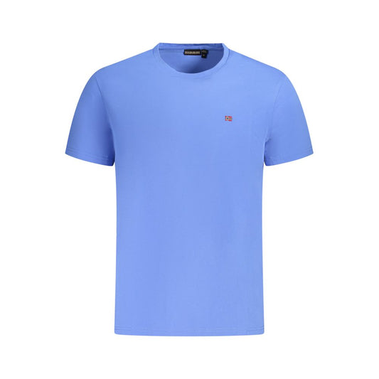 Napapijri Blue Cotton Men T-Shirt NA-35711-S