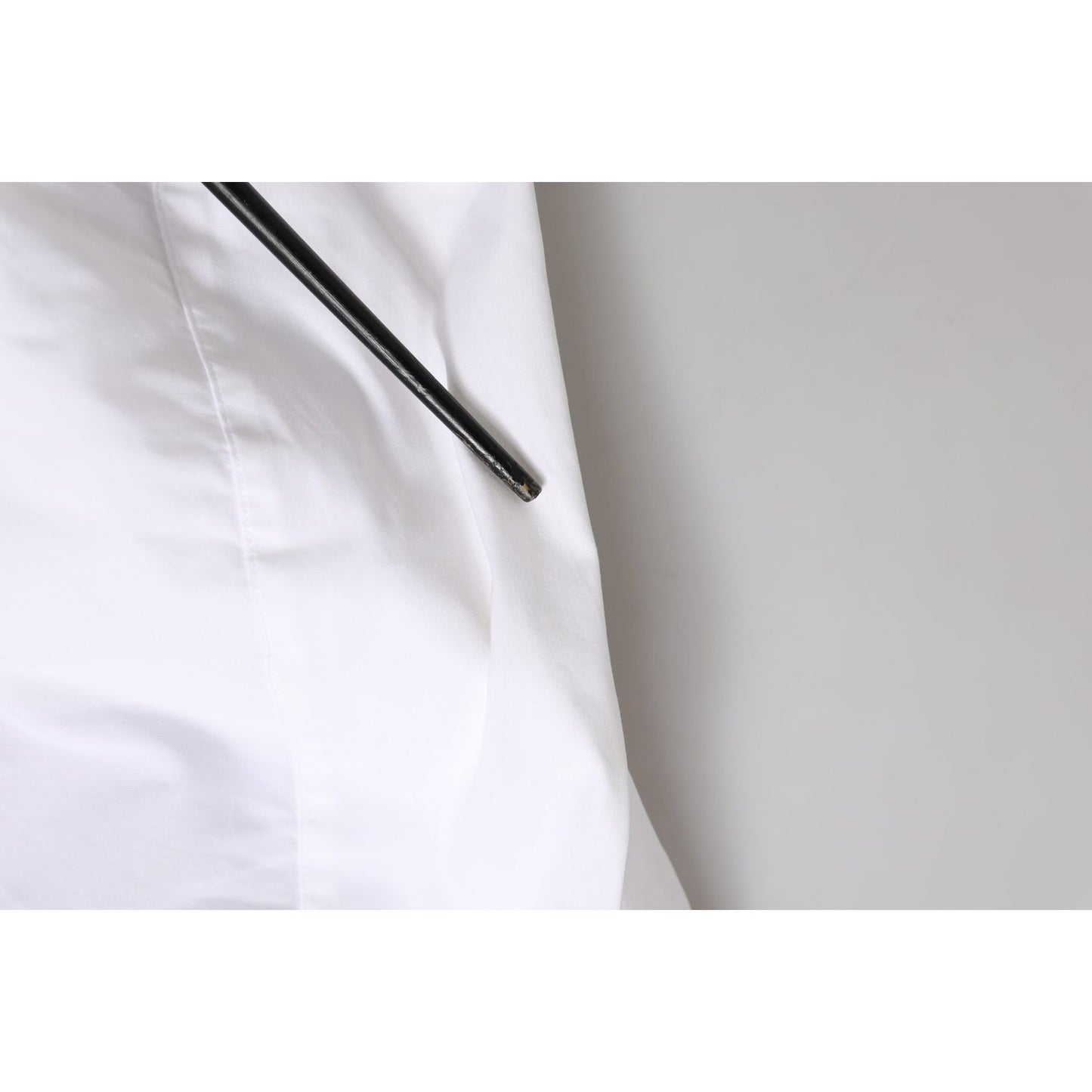 Dolce & Gabbana White GOLD Long Sleeve Dress Formal Shirt