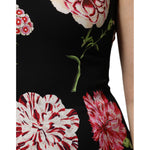 Dolce & Gabbana Black Floral Print Sleeveless Tank Blouse Top TSH906736-40