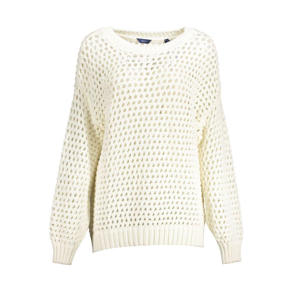 Gant White Cotton Women Sweater 1728,67403481248,Clothing,Gant,L,M,New with tags,Sweaters - Women - Clothing,White,Women,Women - Clothing,XL GA-14738-L