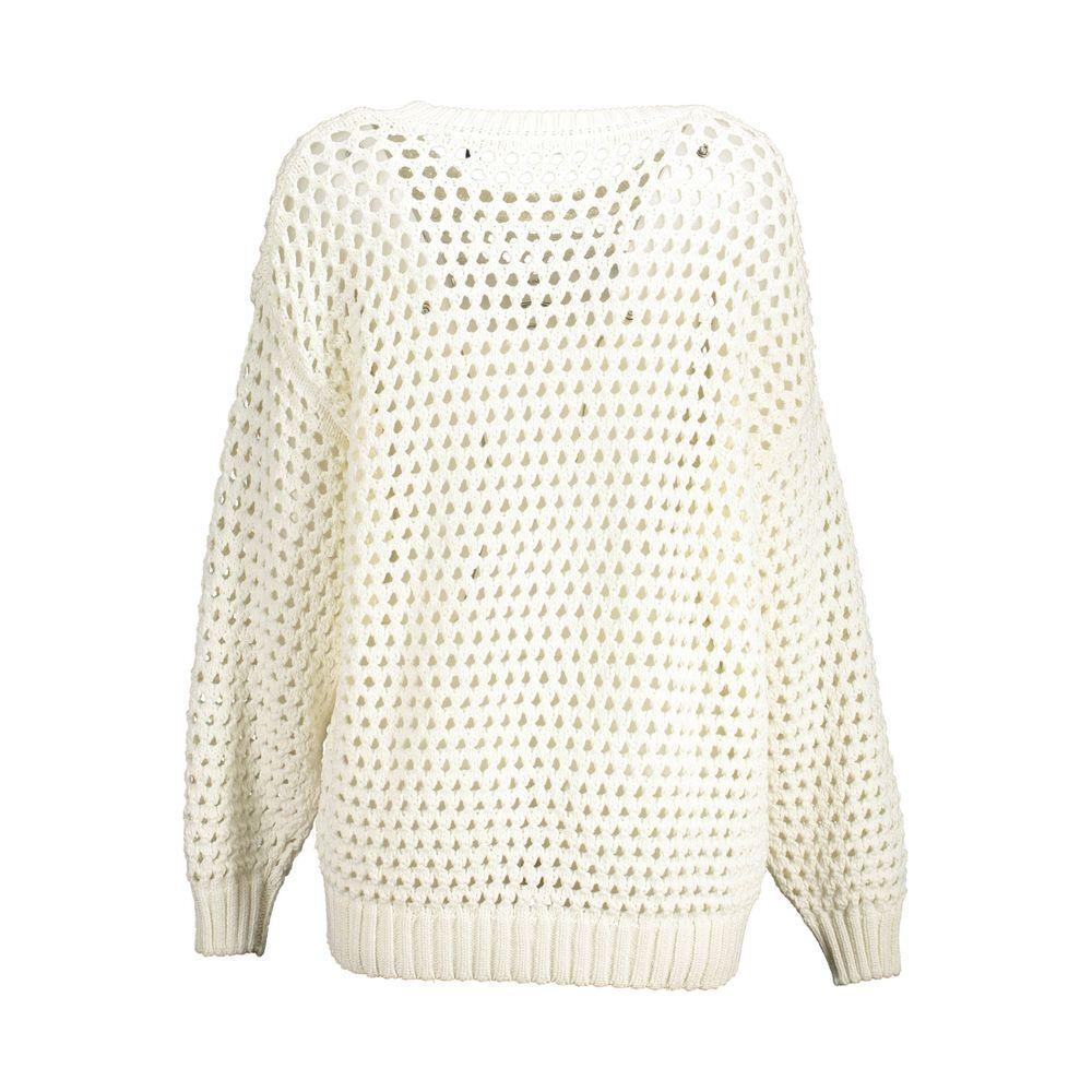 Gant White Cotton Women Sweater 1728,67403481248,Clothing,Gant,L,M,New with tags,Sweaters - Women - Clothing,White,Women,Women - Clothing,XL GA-14738-L