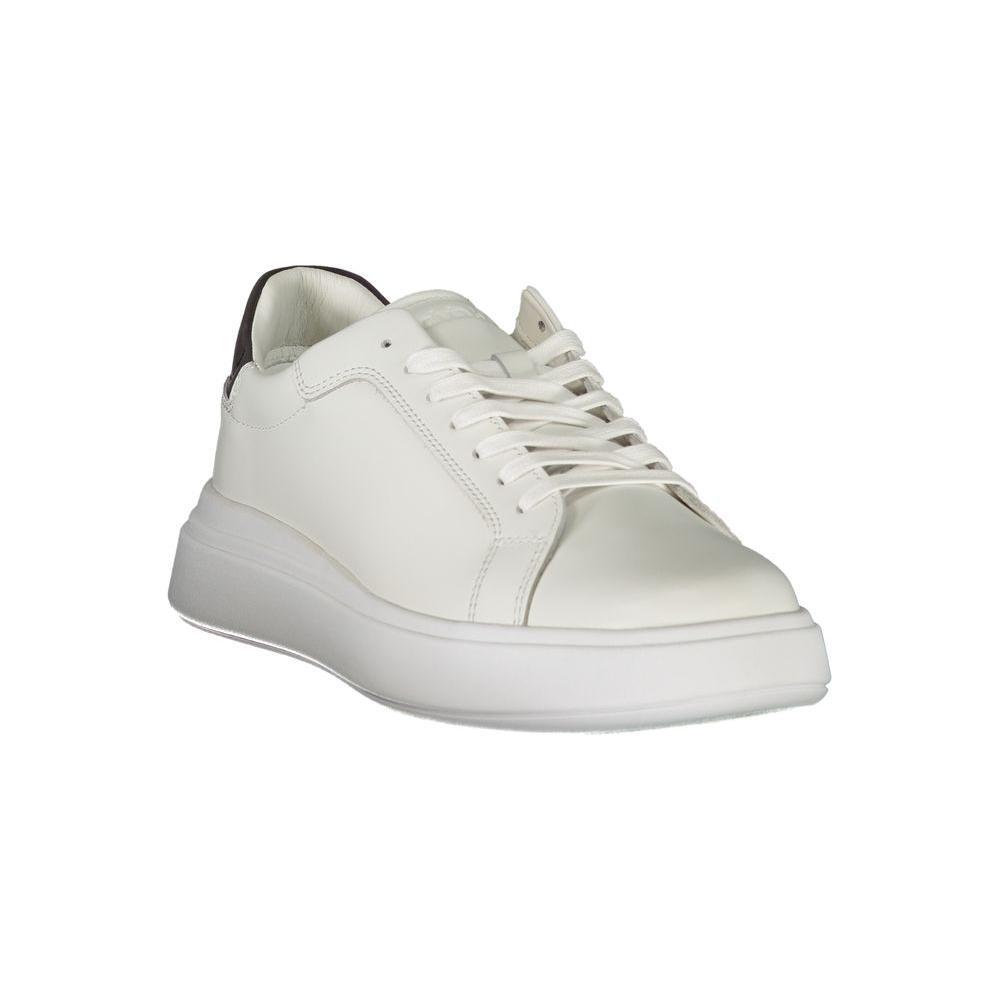 Calvin Klein Sleek White Contrast Lace-Up Sneakers CA-26830-EU44/US11