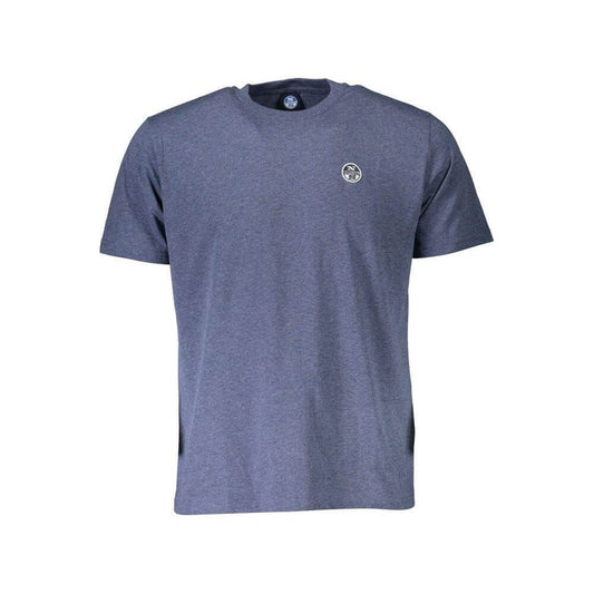 North Sails Blue Cotton Men T-Shirt NO-37923-M
