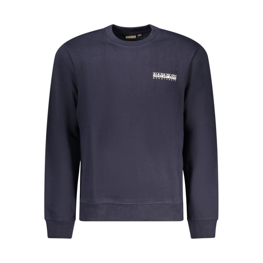 Napapijri Blue Cotton Sweater NA-32132-XL