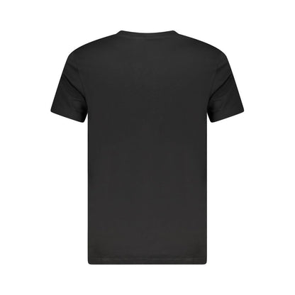 Cavalli Class Black Cotton Men T-Shirt