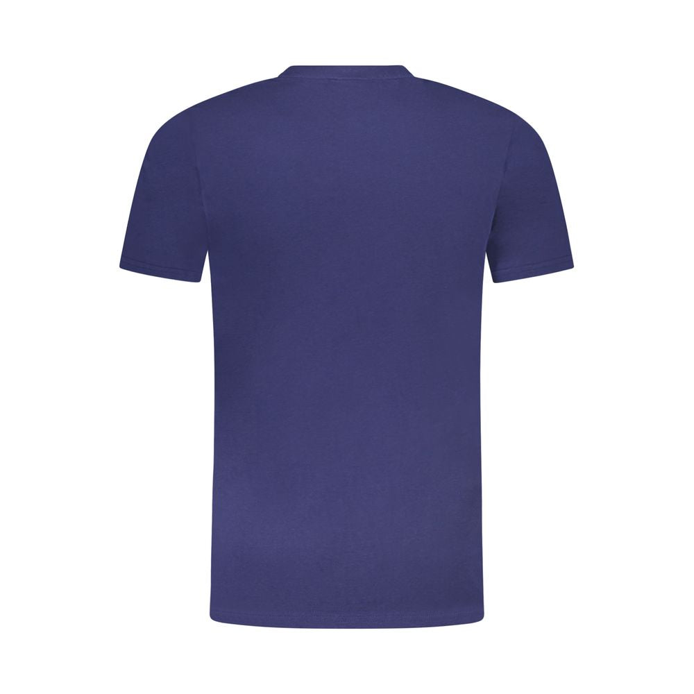 Cavalli Class Blue Cotton Men T-Shirt CA-36669-M