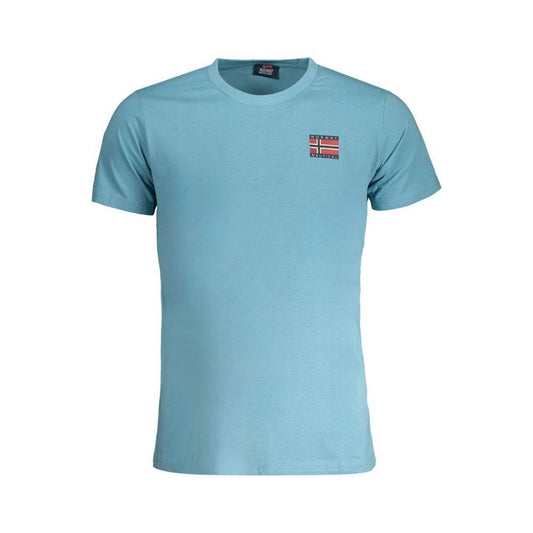 Norway 1963 Light Blue Cotton Men T-Shirt NO-30233-L