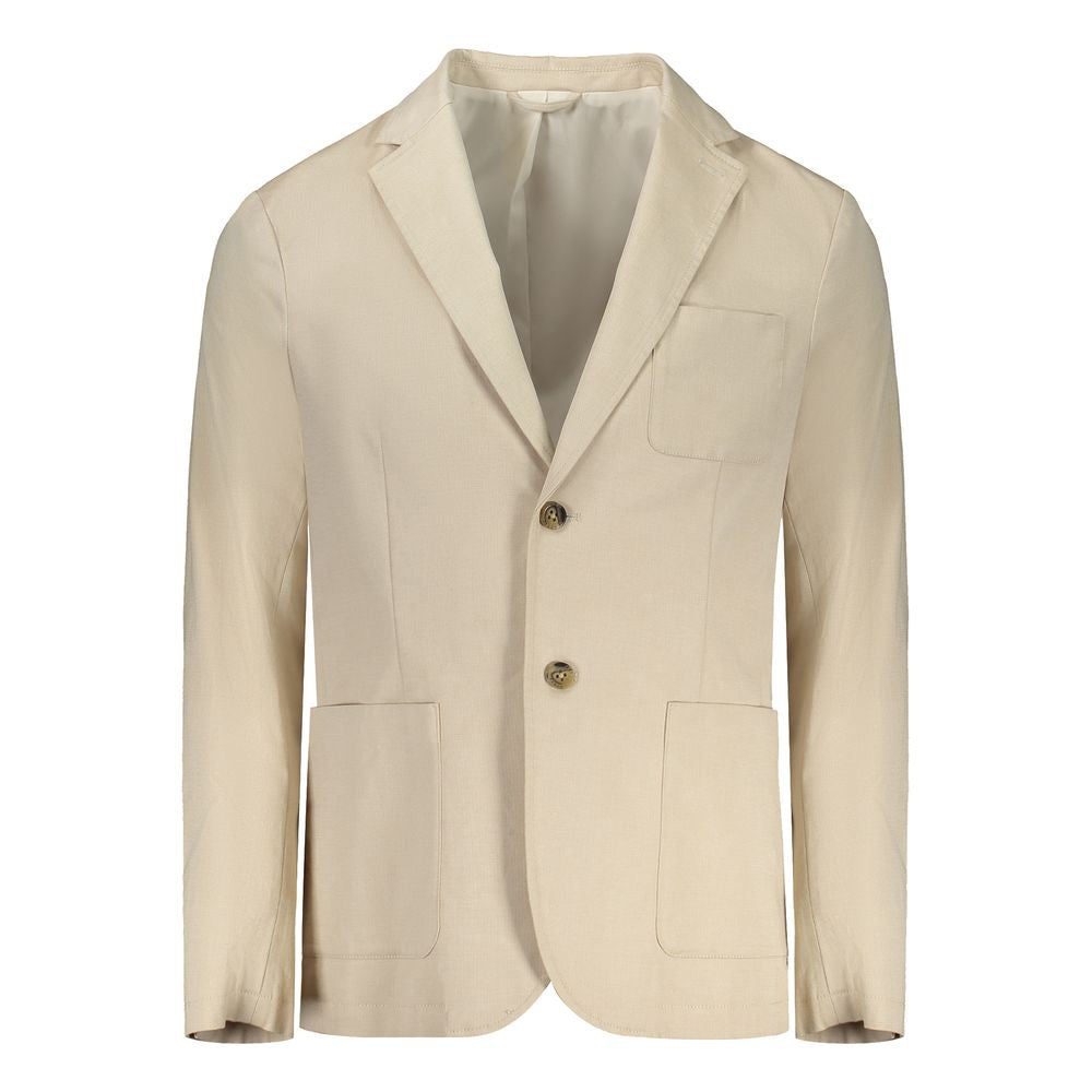 Guess Jeans Beige Cotton Jacket GU-32260-S