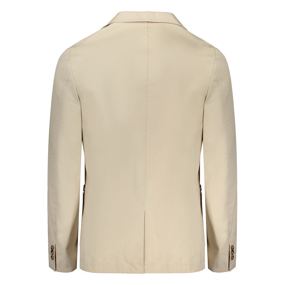 Guess Jeans Beige Cotton Jacket GU-32260-S