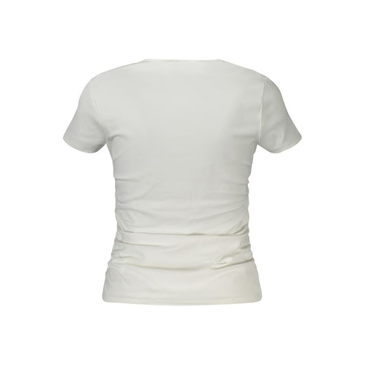 Guess Jeans White Spandex Tops & T-Shirt GU-33300-L