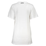 Cavalli Class White Cotton Women Dress CA-37550-M