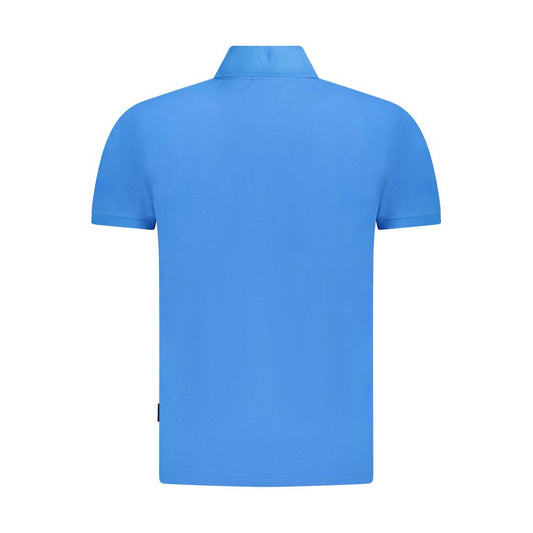 Napapijri Blue Cotton Men Polo Shirt NA-35686-S