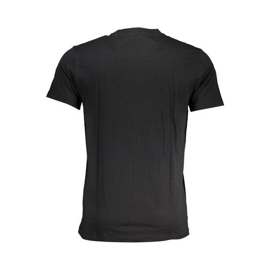 Cavalli Class Black Cotton T-Shirt CA-28477-L