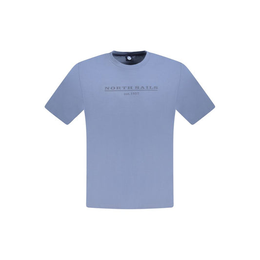 North Sails Blue Cotton Men T-Shirt NO-33749-S