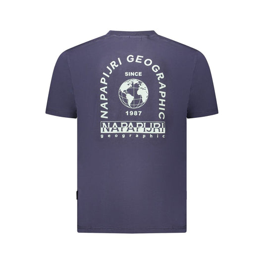 Napapijri Blue Cotton Men T-Shirt NA-35897-S