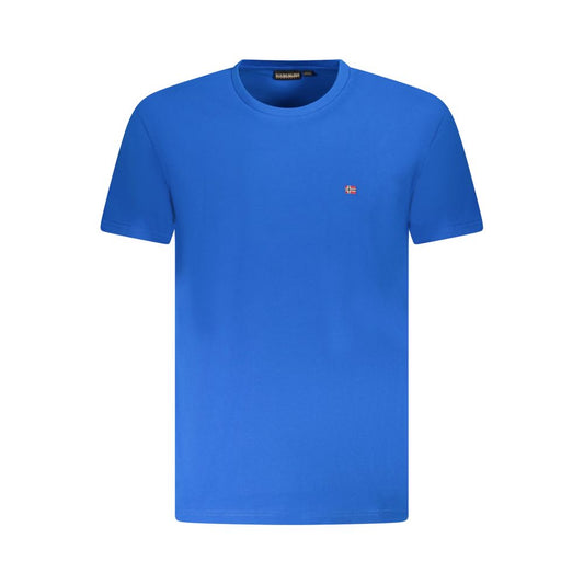 Napapijri Blue Cotton Men T-Shirt NA-38632-S