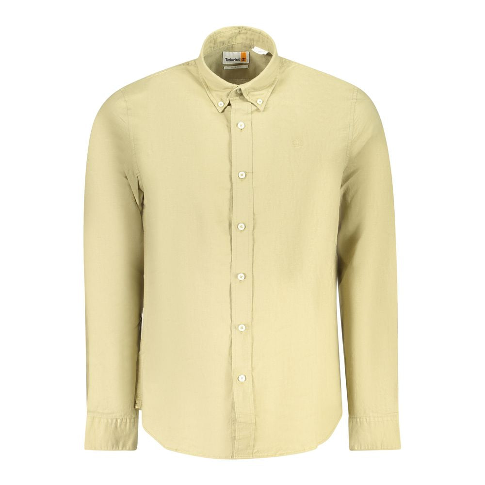 Timberland Beige Cotton Men Shirt TI-38299-M