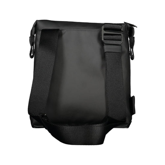 Calvin Klein Elegant Black Shoulder Bag with Contrast Details CA-26035