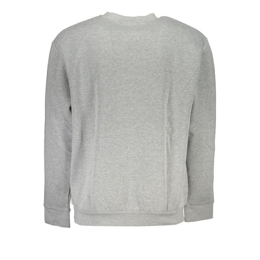 Cavalli Class Elegant Gray Crew Neck Designer Sweatshirt CA-28866-S