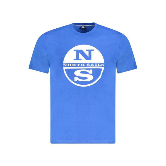 North Sails Blue Cotton Men T-Shirt NO-33990-S