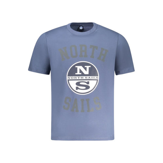 North Sails Blue Cotton Men T-Shirt NO-35050-S