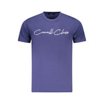 Cavalli Class Blue Cotton Men T-Shirt CA-36698-L