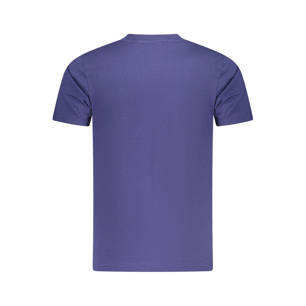 Cavalli Class Blue Cotton Men T-Shirt CA-36698-L
