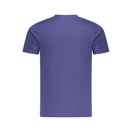 Cavalli Class Blue Cotton Men T-Shirt CA-36698-L
