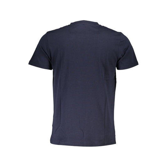 Cavalli Class Blue Cotton Men T-Shirt CA-36996-XL