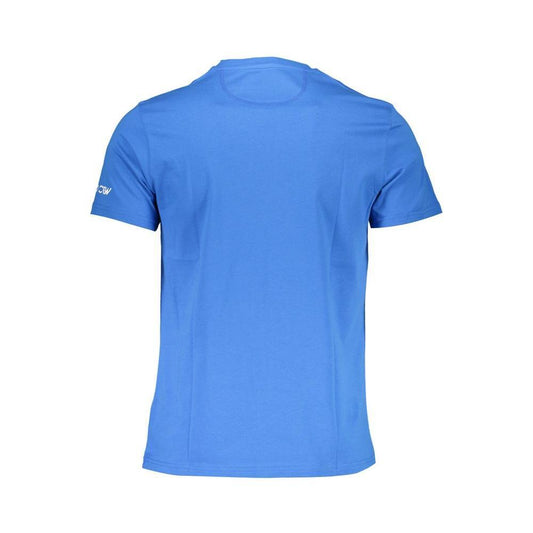 La Martina Blue Cotton Men T-Shirt LA-37033-M
